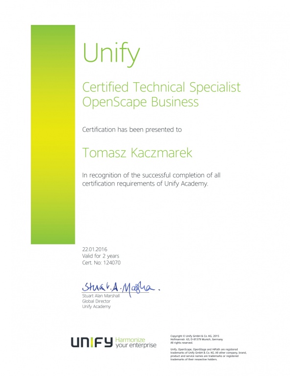 Certified implementation & Support Specjalist OS Business-1